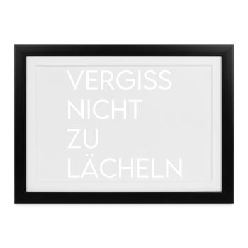 Veränderung ist weiblich! - - Gerahmtes Poster (37 × 27 cm) - Schwarz - Vorne