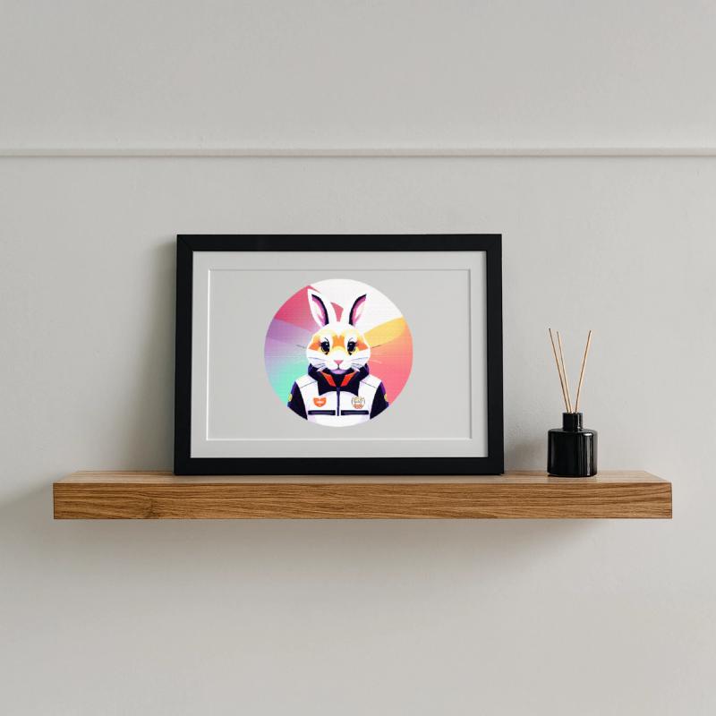 Bunny, Rabbit, Easter Bunny Framed poster (37 × 27 cm)
