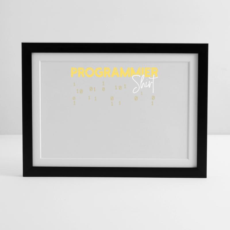 Developer Statement Coden Skripting Webentwickler Gerahmtes Poster (37 × 27 cm)