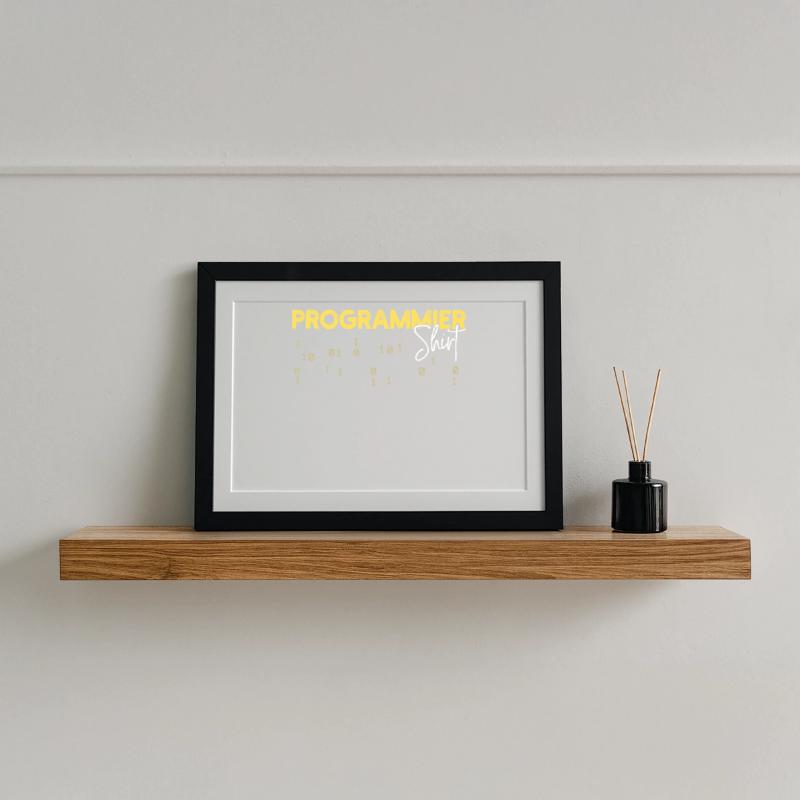 Déclaration du développeur Coden Scripting Développeur Web Affiche encadrée (37 × 27 cm)