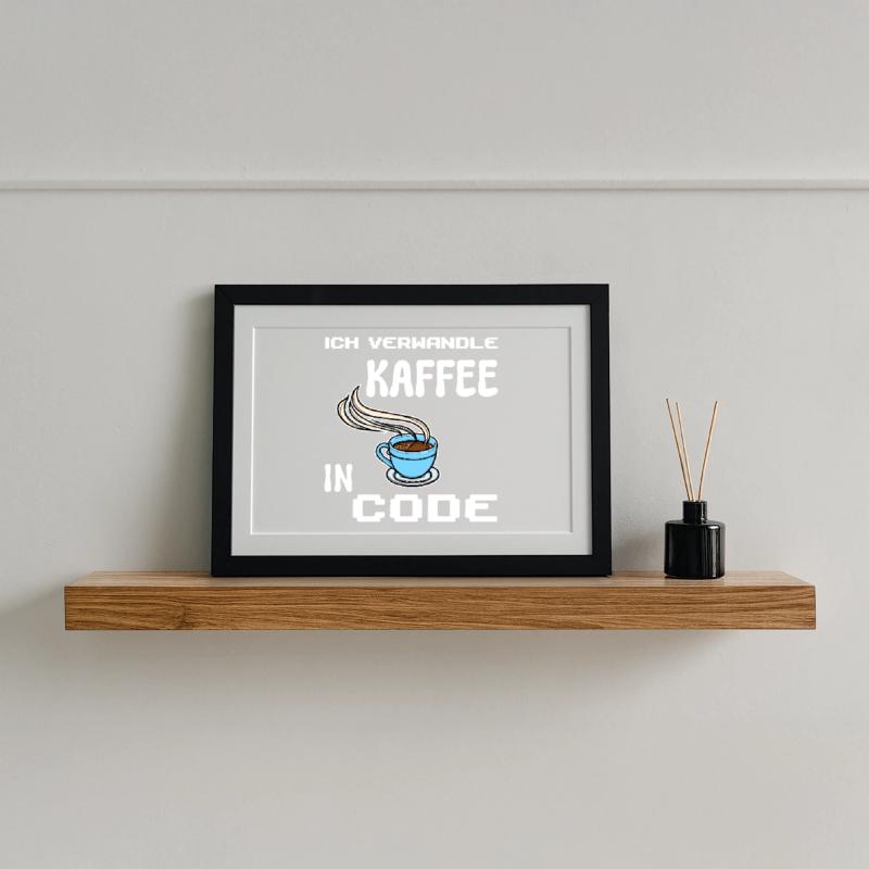 Développeur Computergeek Statement Codage Scripting Affiche encadrée (37 × 27 cm)