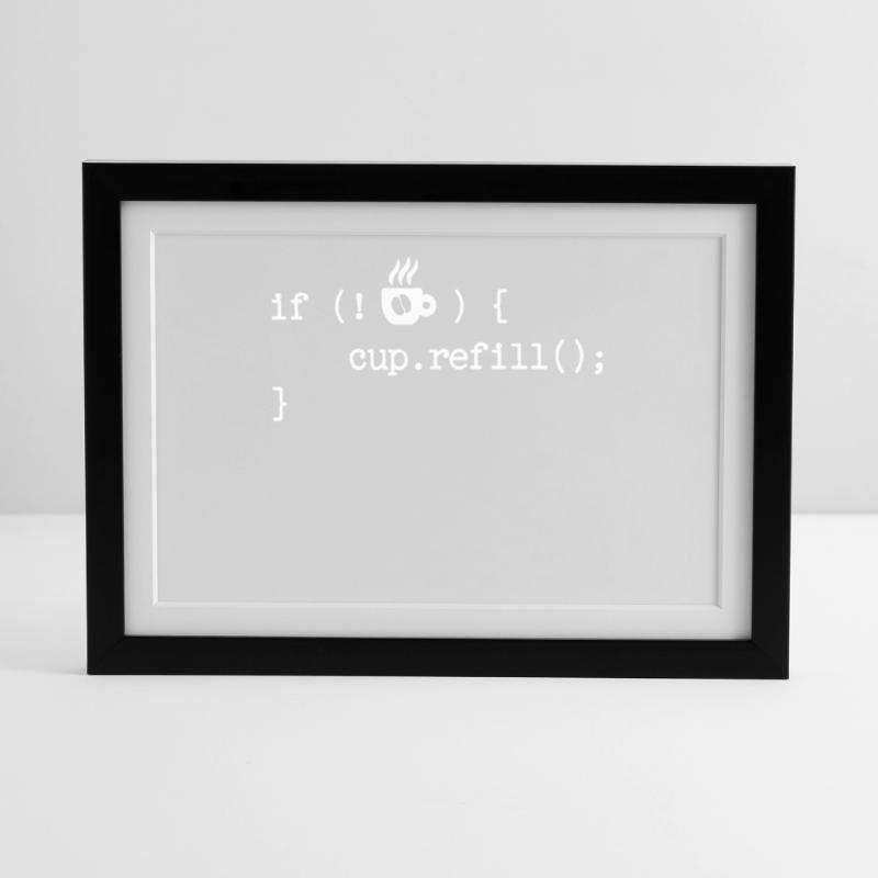 Debug Programmer Coden Developer Computergeek Framed poster (37 × 27 cm)