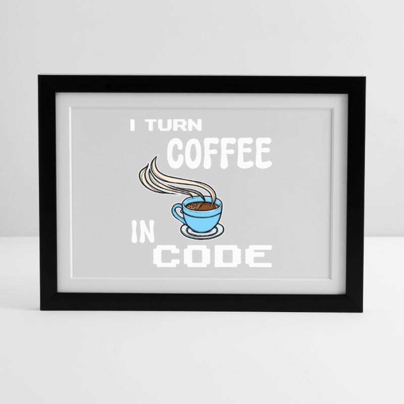 Developer Computerfreak Statement Programmierer Gerahmtes Poster (37 × 27 cm)