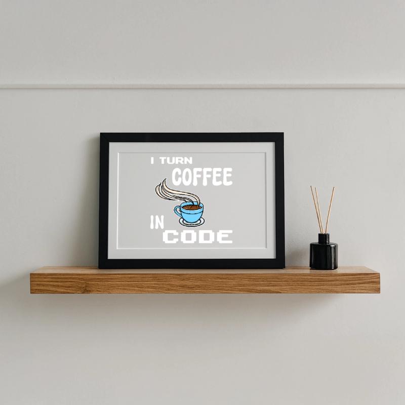 Developer Computerfreak Statement Programmierer Gerahmtes Poster (37 × 27 cm)