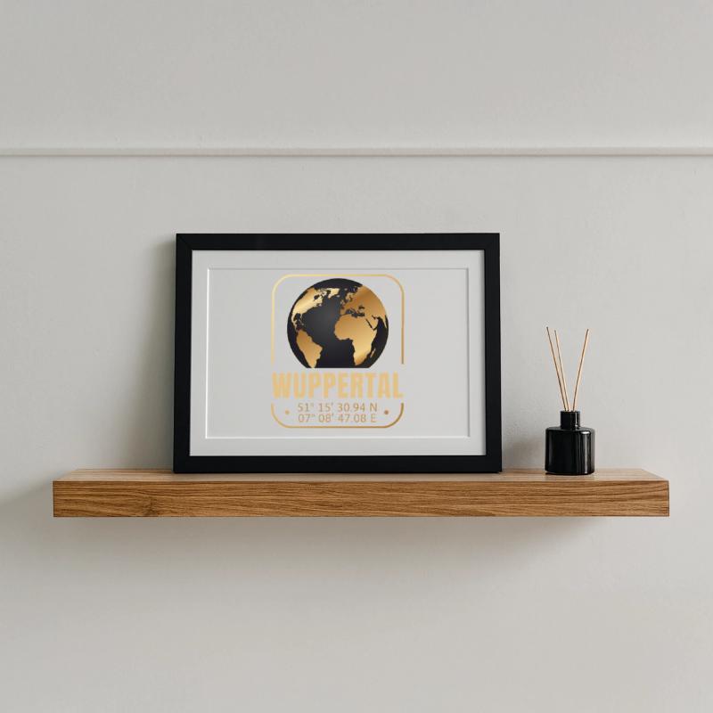 Wuppertal Gerahmtes Poster (37 × 27 cm)