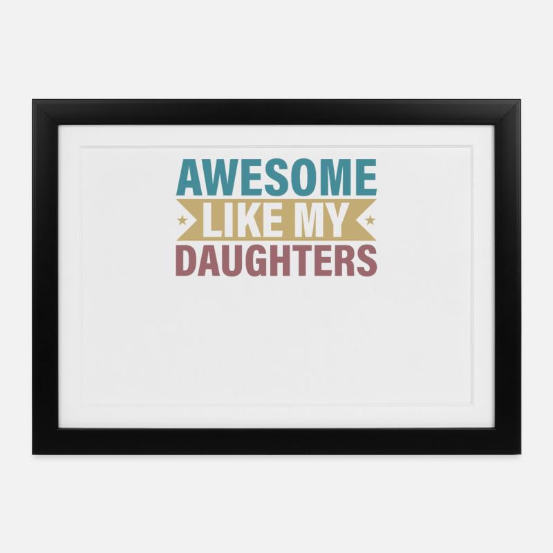 Female Parenting Pride Message - Framed poster (37 × 27 cm) - black