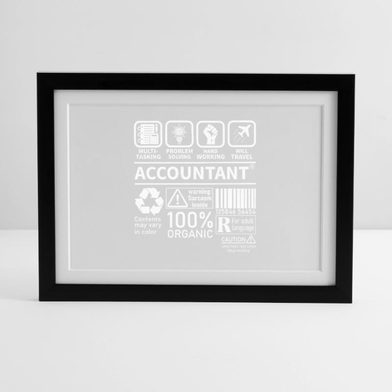 Comptable Multi Tasking Résolution de problèmes Affiche encadrée (37 × 27 cm)