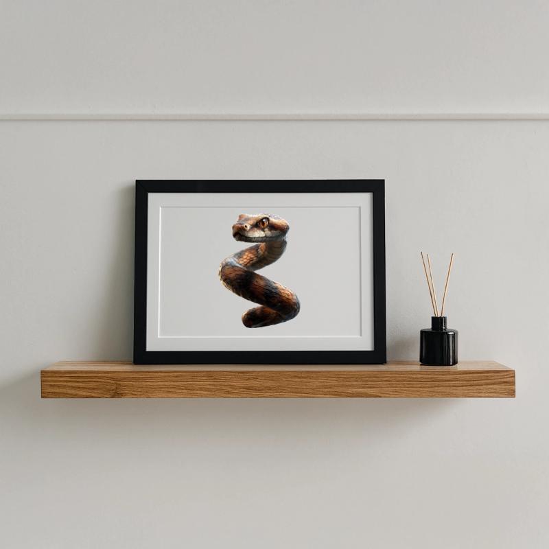 snake, python, cobra, rattlesnake, snakes Framed poster (37 × 27 cm)