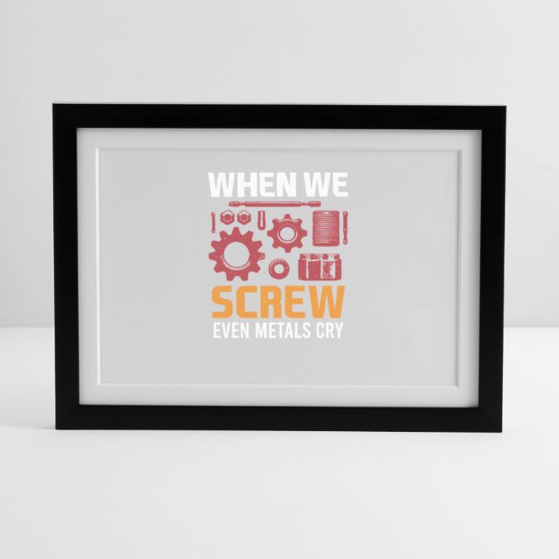 Mechanical Engineering Mechanical Engineer Framed poster (37 × 27 cm)