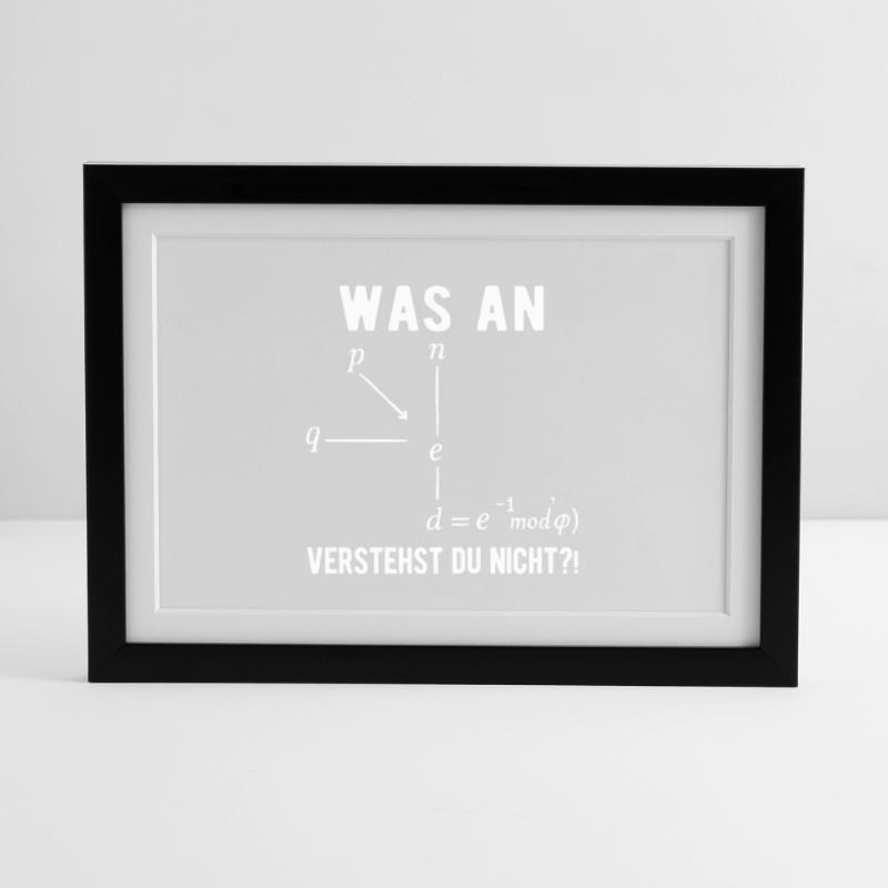 Computer Scientist Programmer Computer Nerd Saying Framed poster (37 × 27 cm)