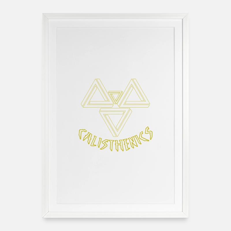 Bodybuilding gift idea - Framed poster (49 × 69 cm) - white