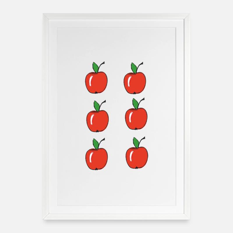 apples apples - Framed poster (49 × 69 cm) - white