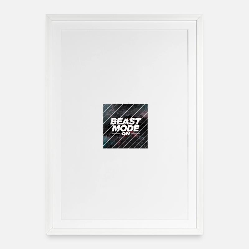 Beast Mod... On - Affiche encadrée (49 × 69 cm) - blanc