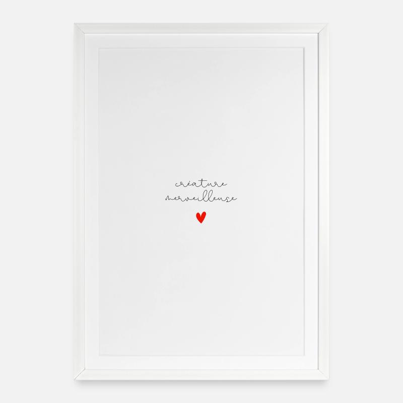 Wonderful Creature - Framed poster (49 × 69 cm) - white