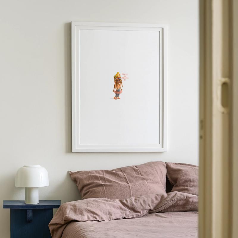 WEIL ICH EIN MÄDCHEN BIN  Gerahmtes Poster (49 × 69 cm)