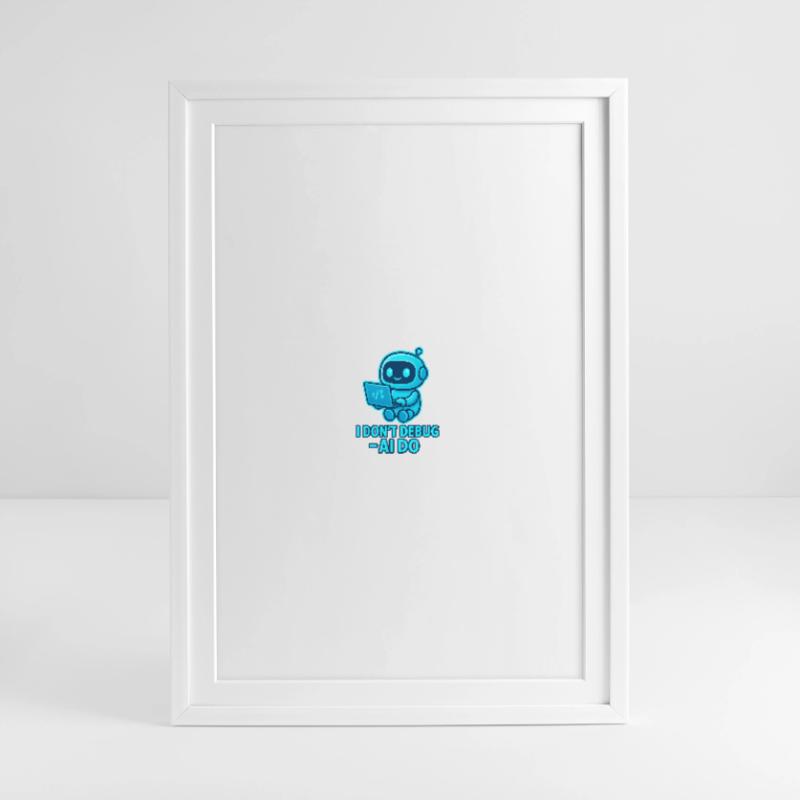 AI Debug: AI takes over debugging Framed poster (49 × 69 cm)