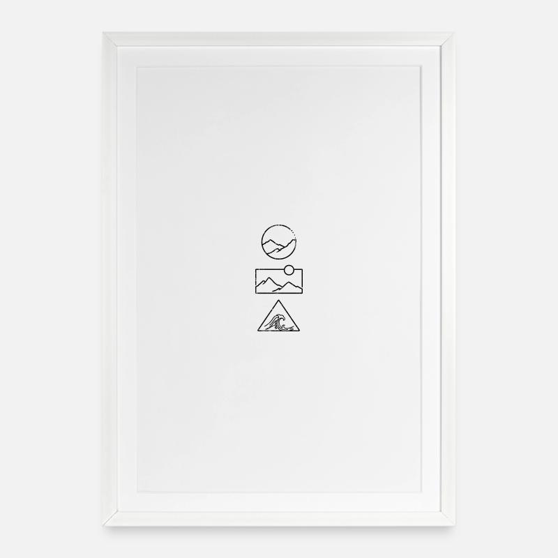 Awaiting design - Framed poster (49 × 69 cm) - white
