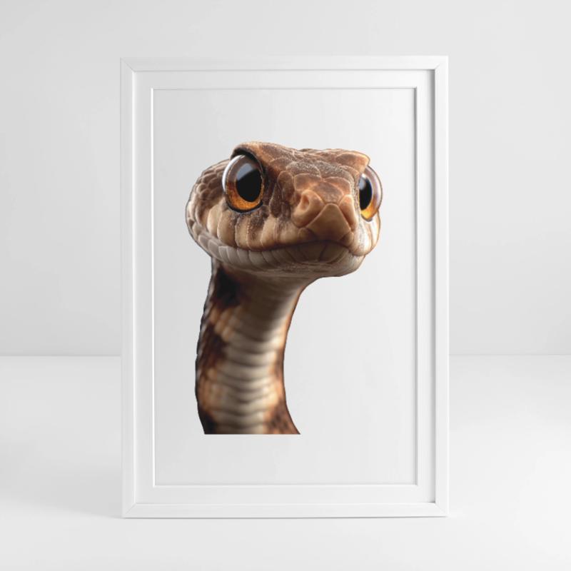snake, python, cobra, rattlesnake, snakes Framed poster (49 × 69 cm)