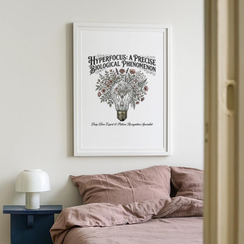 ADHD Hyperfocus - Pattern Recognition Specialist Framed poster (49 × 69 cm)