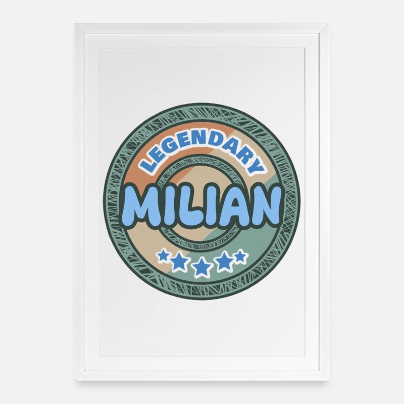 Milian as a gift idea - Framed poster (49 × 69 cm) - white