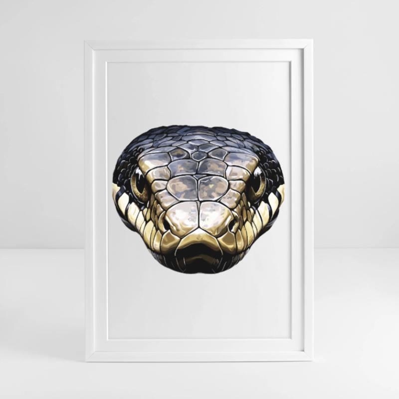 snake, python, cobra, rattlesnake, snakes Framed poster (49 × 69 cm)