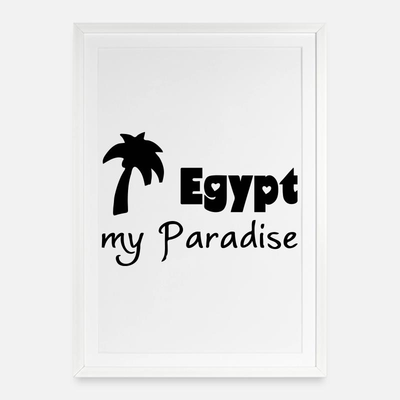 Egypt Paradise - Framed poster (49 × 69 cm) - white
