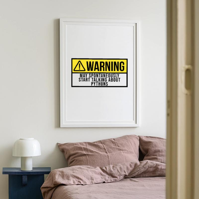 Python Gerahmtes Poster (49 × 69 cm)