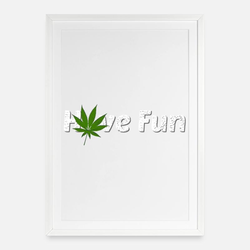 Have Fun - Gerahmtes Poster (49 × 69 cm) - Weiß