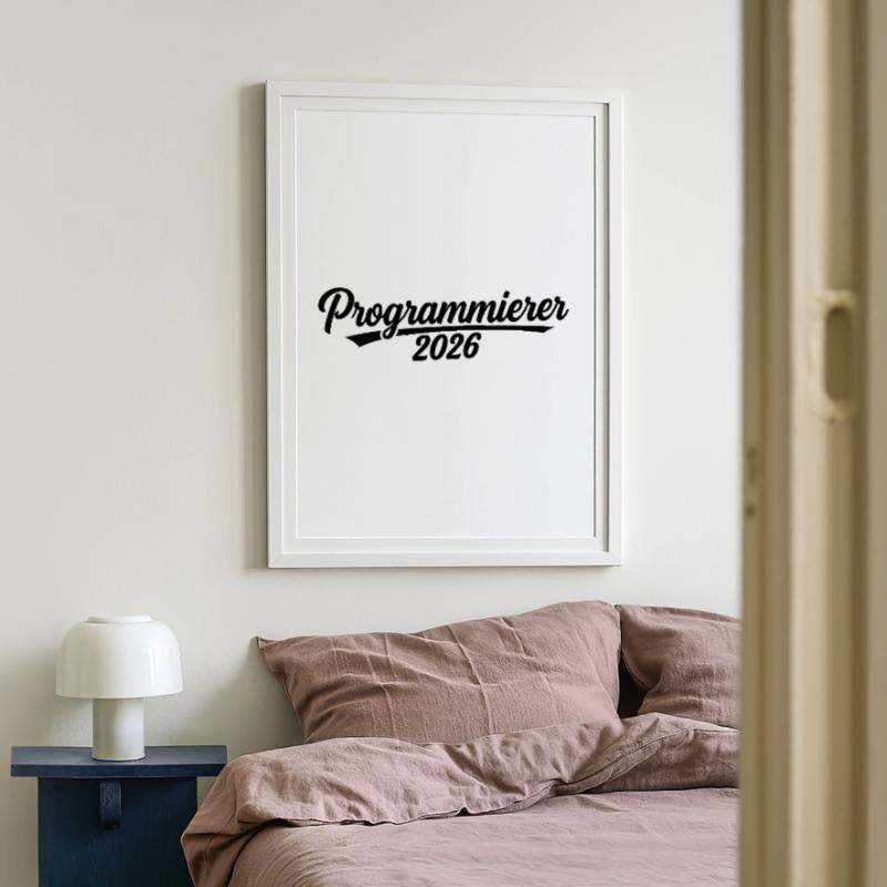 Programmer 2026 – Coding Design Framed poster (49 × 69 cm)
