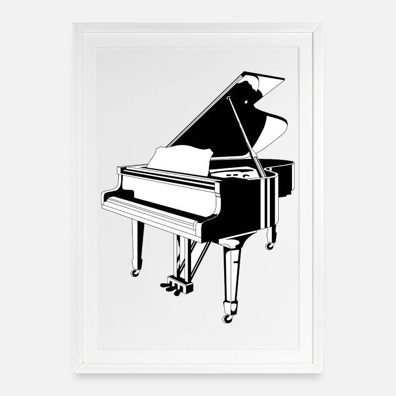 Aile 1 - Affiche encadrée (49 × 69 cm) - blanc