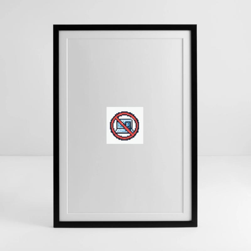 Gadgets to Avoid Panel Framed poster (49 × 69 cm)