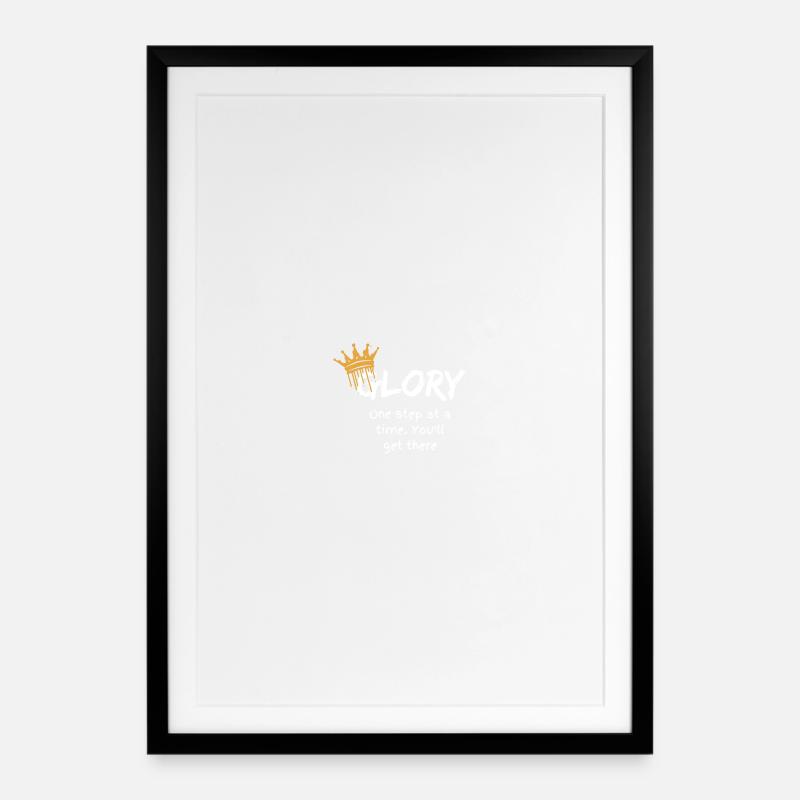 Glory - Affiche encadrée (49 × 69 cm) - noir