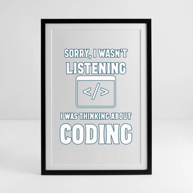 Programming Gift Framed poster (49 × 69 cm)