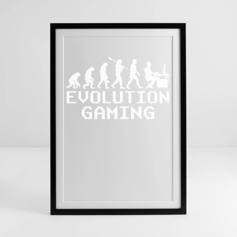 Évolution du jeu PC Affiche encadrée (49 × 69 cm)