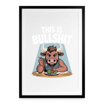 This Is Bullshit Salad Edition - Framed poster (49 × 69 cm) - black - Front