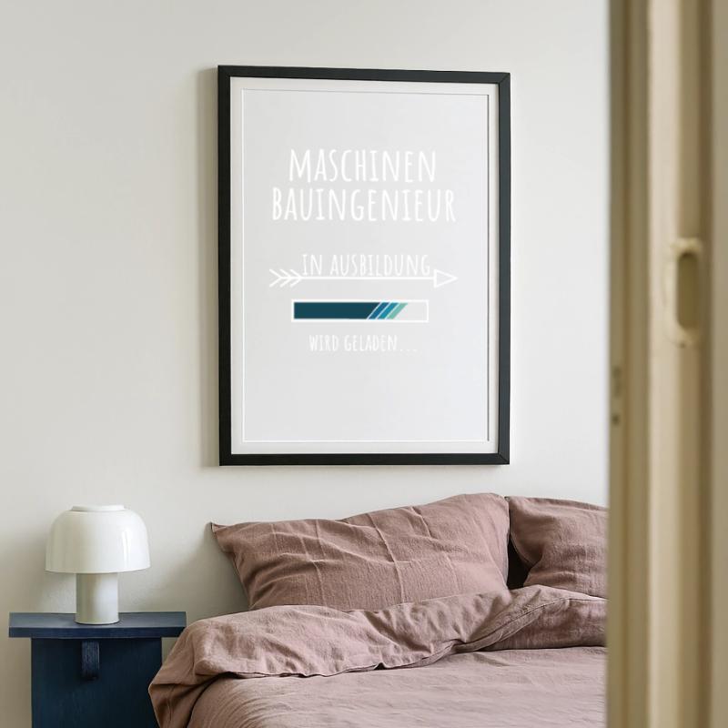 Mechanical Engineer Mechanical Engineering Studies Profession Framed poster (49 × 69 cm)