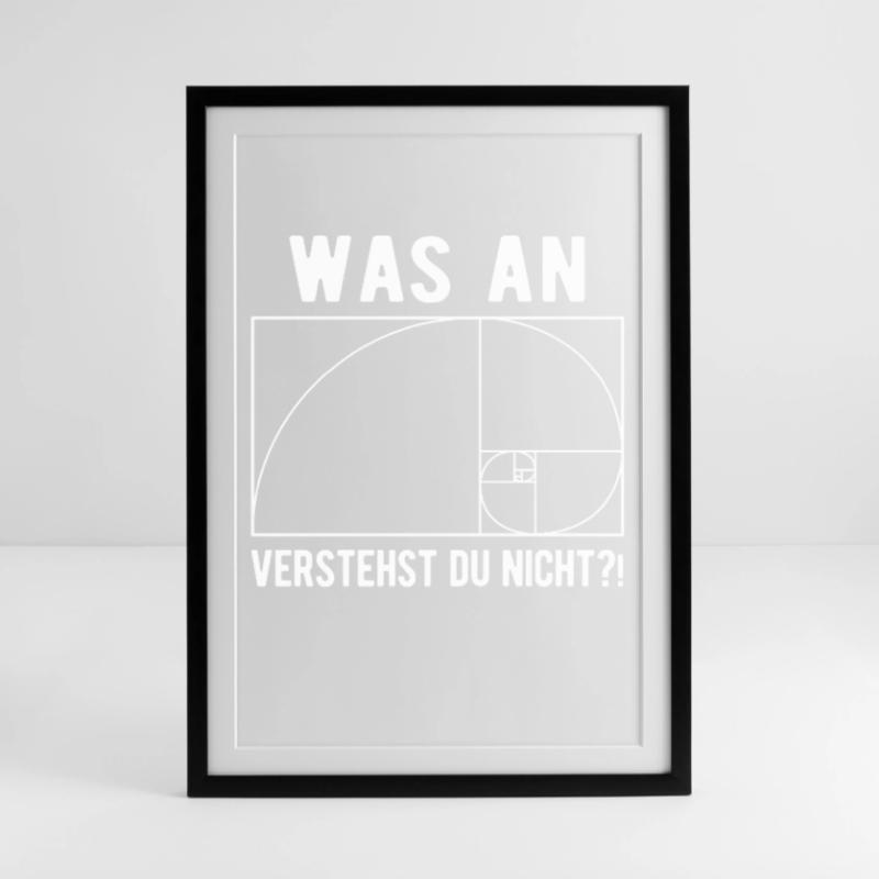 Informatiker Programmierer Computer Spruch Geek  Gerahmtes Poster (49 × 69 cm)