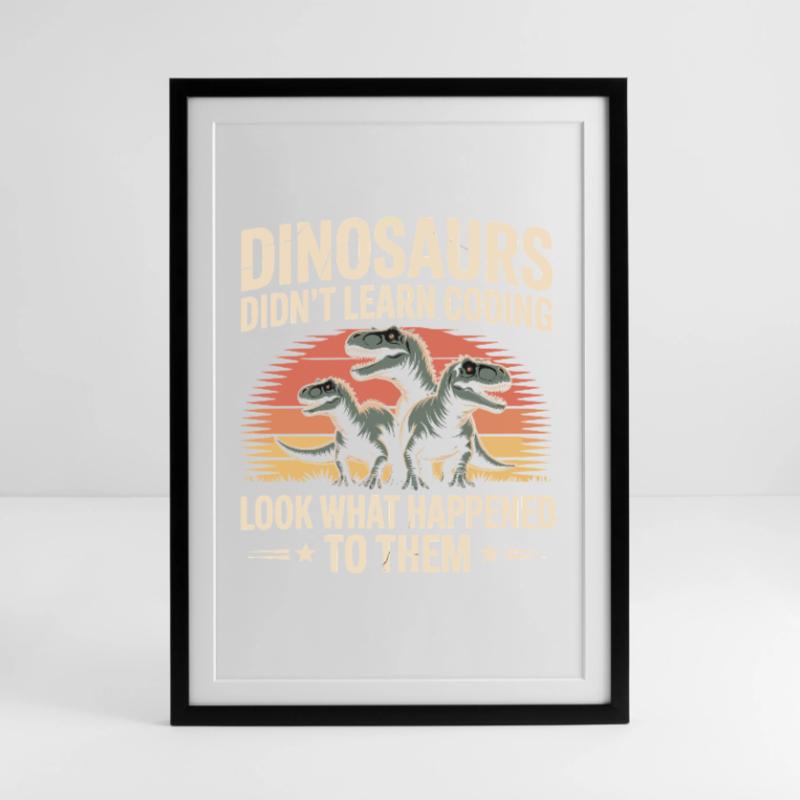 Funny Software Developer Copy Humor Framed poster (49 × 69 cm)