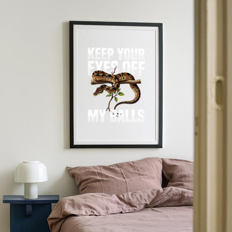 Python roi Serpents Amateurs de terrarium Python Affiche encadrée (49 × 69 cm)