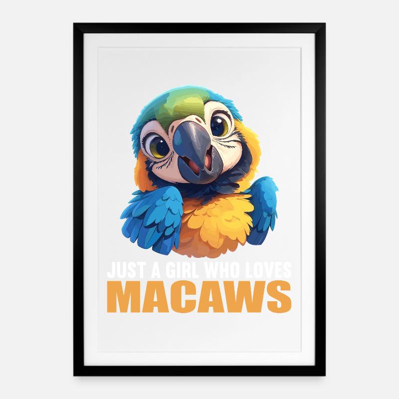 Macaw's Era - Framed poster (49 × 69 cm) - black