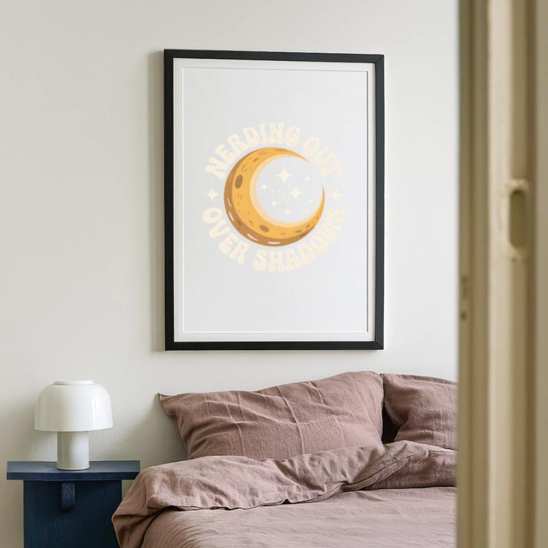 Shadow Nerd | Solar eclipse Framed poster (49 × 69 cm)