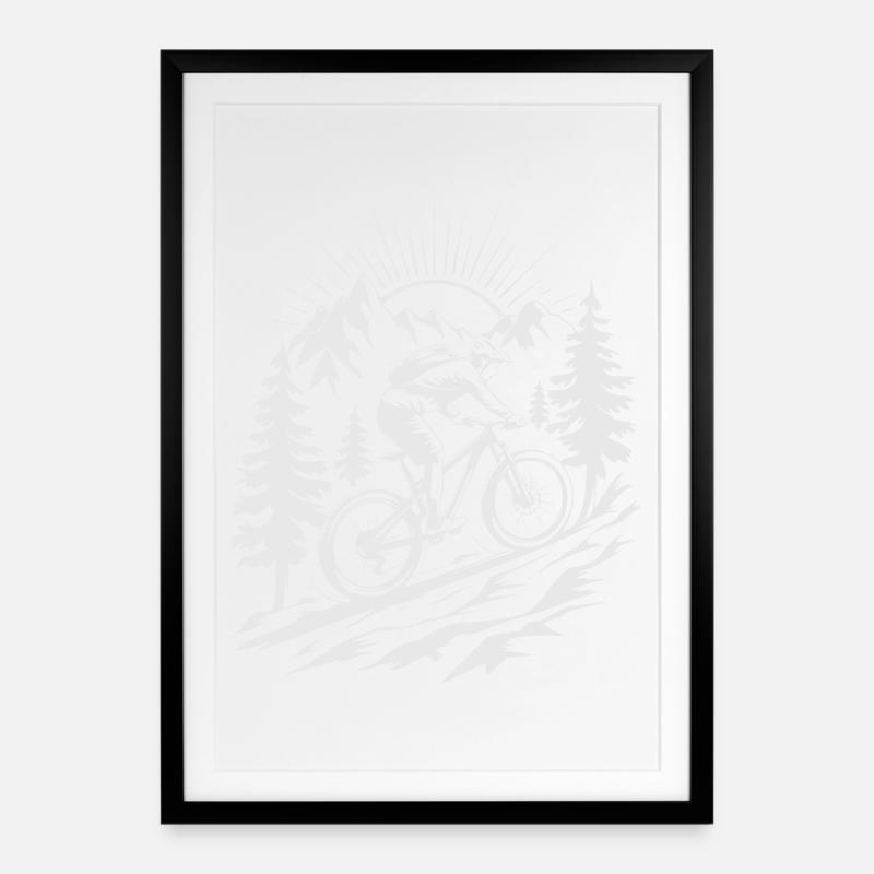 VTT VTT - Affiche encadrée (49 × 69 cm) - noir