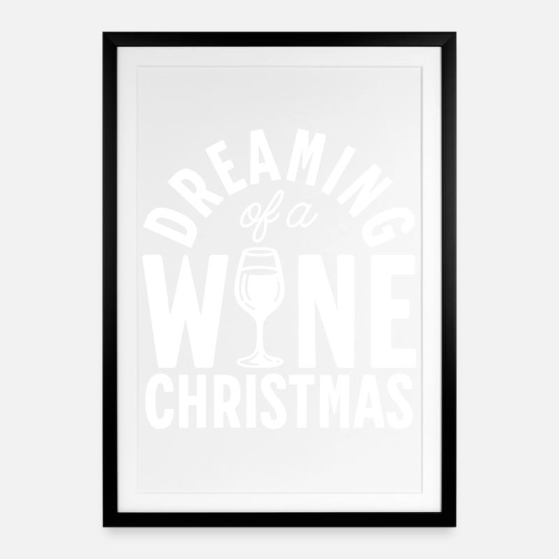 Vin Noël - Affiche encadrée (49 × 69 cm) - noir