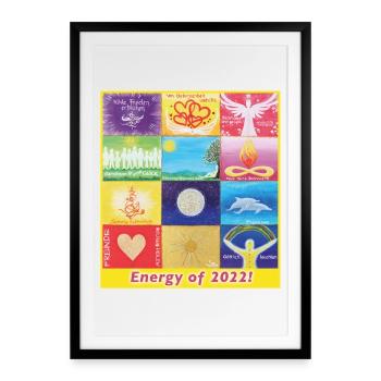 JahresBild Energy of 2022 Sonja Ariel von Staden - Gerahmtes Poster (49 × 69 cm) - Schwarz - Vorne