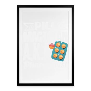 Apotheker Pharmazeutisch-technischer - Gerahmtes Poster (49 × 69 cm) - Schwarz - Vorne