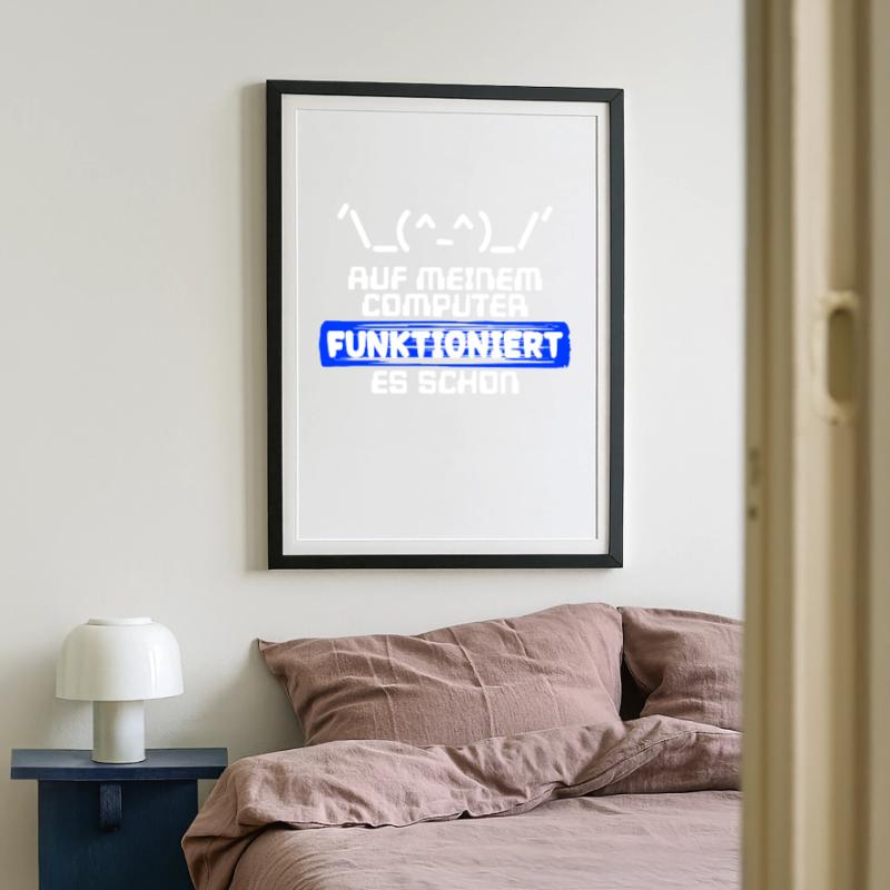 Computer Developer Softwareentwickler Statement Gerahmtes Poster (49 × 69 cm)