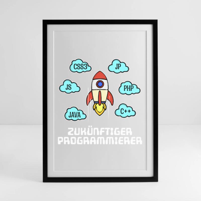 Css Coden Developer Statement C++ Php Java Debug Affiche encadrée (49 × 69 cm)