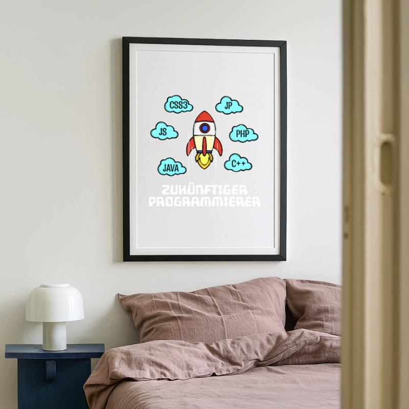 Css Coden Developer Statement C++ Php Java Debug Affiche encadrée (49 × 69 cm)