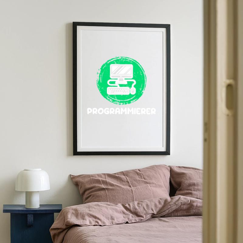 Computer Freak Scripting Programmeur Développeur Affiche encadrée (49 × 69 cm)
