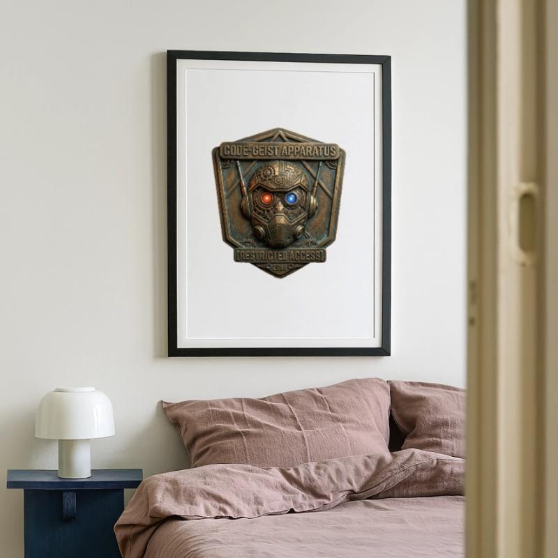 Code-Geist Apparatus Restricted Access 2099 Gerahmtes Poster (49 × 69 cm)